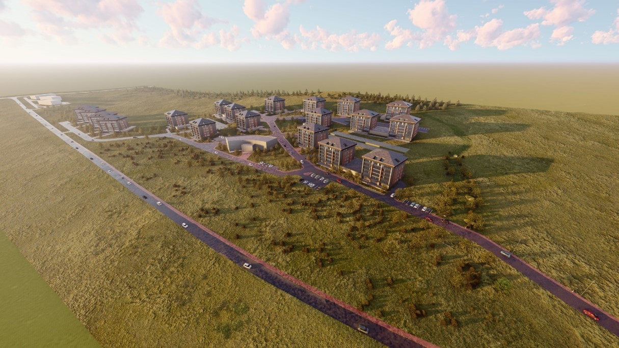 Low-rise residential town