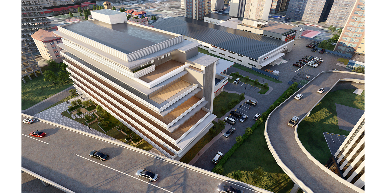 TOYOTA 8-floor building