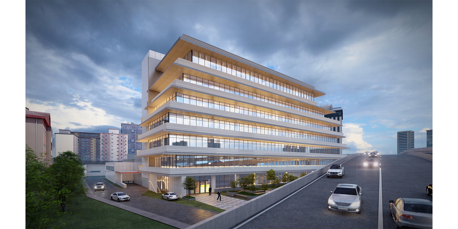TOYOTA 8-floor building