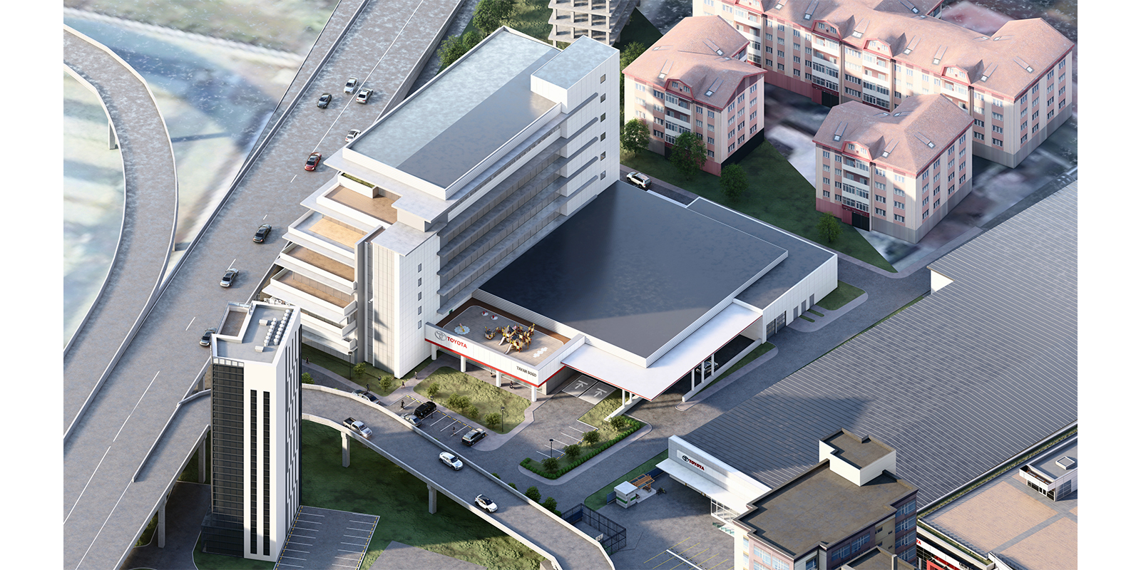 TOYOTA 8-floor building