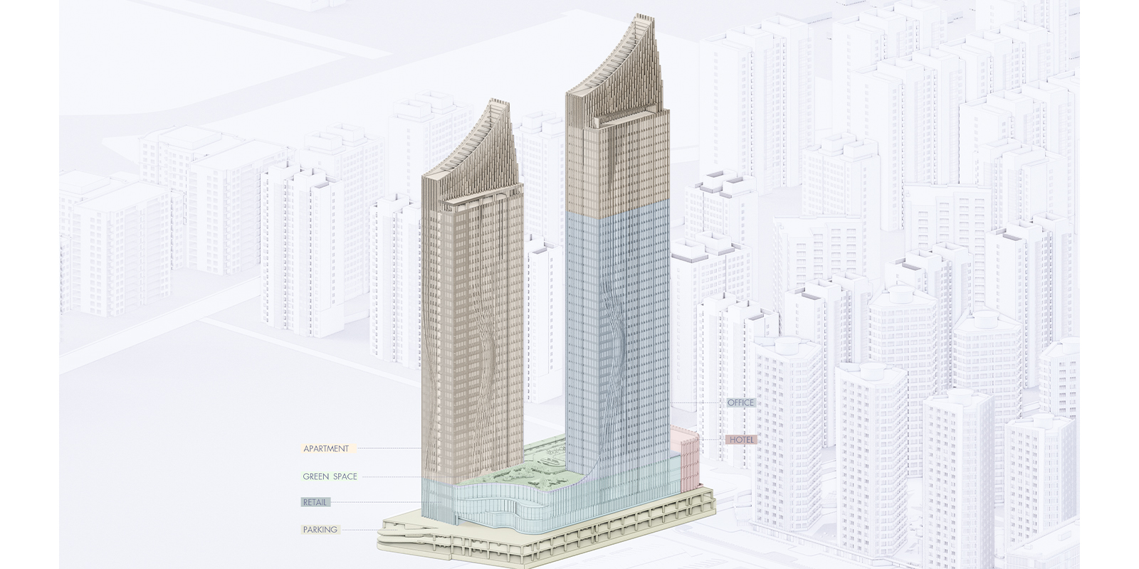 44-Storey Mixed-Use building